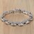 Men's sterling silver link bracelet, 'Formation' - Artisan Crafted Sterling Silver Men's Link Bracelet thumbail