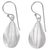 Sterling silver dangle earrings, 'Satin Star Fruit' - Star Fruit Inspired Balinese Artisan Crafted Silver Earrings (image 2a) thumbail