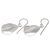 Sterling silver dangle earrings, 'Satin Star Fruit' - Star Fruit Inspired Balinese Artisan Crafted Silver Earrings (image 2b) thumbail