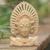 Crocodile wood statuette 'Smiling Dancer' - Hand Carved Crocodile Wood Balinese Janger Dancer Statuette thumbail
