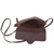 Leather shoulder bag, 'Coffee Brown Boho' - Soft Leather Brown Shoulder Bag with Bronze Fixtures (image 2b) thumbail