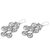 Sterling silver chandelier earrings, 'Dancing Lace Medallions' - Feminine Sterling Silver Chandelier Earrings Crafted in Bali (image 2b) thumbail