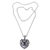 Amethyst pendant necklace, 'Heart of Lavender' - Amethyst Handcrafted Sterling Silver Heart Necklace (image 2a) thumbail