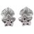 Amethyst button earrings, 'Amethyst Stars' - Amethyst Sterling Silver Button Earrings Indonesia (image 2a) thumbail