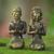 Bronze statuettes, 'Java Loro Blonyo' (pair) - Bronze Traditional Javanese Bridegroom Statuettes (Pair) (image 2) thumbail
