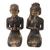 Bronze statuettes, 'Java Loro Blonyo' (pair) - Bronze Traditional Javanese Bridegroom Statuettes (Pair) thumbail