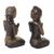 Bronze statuettes, 'Java Loro Blonyo' (pair) - Bronze Traditional Javanese Bridegroom Statuettes (Pair) (image 2c) thumbail