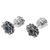 Blue topaz button earrings, 'Blooming Blue' - Blue Topaz Sterling Silver Button Earrings from Indonesia (image 2d) thumbail