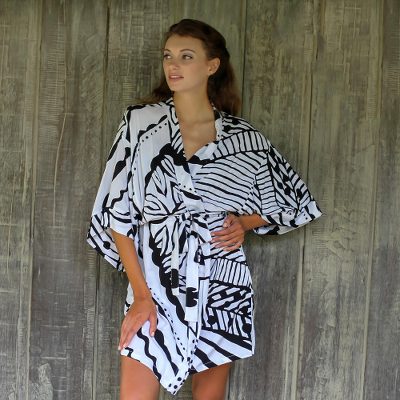 Rayon robe, White Night Lights