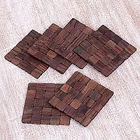 Wood coasters,