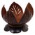 Coconut shell catchall, 'Awakened Lotus' - Hand Made Coconut Shell Catchall from Indonesia (image 2c) thumbail