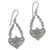 Aventurine dangle earrings, 'Misty Eyes' - Sterling Silver Aventurine Dangle Earrings from Indonesia (image 2a) thumbail