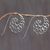 Sterling silver half-hoop earrings, 'Smoke Tendrils' - Sterling Silver Spiral Half-Hoop Earrings from Indonesia (image 2b) thumbail