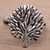 Sterling silver cocktail ring, 'Weeping Fig' - Artisan Signed Sterling Silver Cocktail Ring with Tree Motif thumbail
