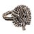 Sterling silver cocktail ring, 'Weeping Fig' - Artisan Signed Sterling Silver Cocktail Ring with Tree Motif (image 2e) thumbail