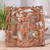 Wood relief panel, 'Duck Peddler' - Handmade Suar Wood Relief Panel from Bali thumbail