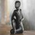 Wood statuette, 'Twisted' - Handmade Twist Yoga Pose Statuette Black Suar Wood (image 2b) thumbail