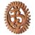 Wood relief panel, 'Sunny Om' - Hand Carved Wood Relief Panel Sunny Om from Indonesia (image 2c) thumbail