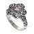 Amethyst cocktail ring, 'Majestic Flower in Purple' - Sterling Silver Amethyst Floral Cocktail Ring Indonesia (image 2b) thumbail