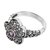 Amethyst cocktail ring, 'Majestic Flower in Purple' - Sterling Silver Amethyst Floral Cocktail Ring Indonesia (image 2c) thumbail