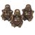 Bronze sculptures, 'Keen Buddha' (set of 3) - Bronze Sculptures of Happy Buddha (Set of 3) from Indonesia (image 2c) thumbail