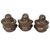 Bronze sculptures, 'Keen Buddha' (set of 3) - Bronze Sculptures of Happy Buddha (Set of 3) from Indonesia (image 2d) thumbail