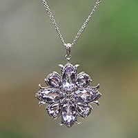 Amethyst pendant necklace,