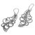Sterling silver dangle earrings, 'New Leaves' - Sterling Silver Dangle Earrings Openwork Spiral Indonesia (image 2c) thumbail