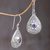 Amethyst dangle earrings, 'Purple Pebbles' - Sterling Silver Purple Amethyst Dangle Earrings (image 2c) thumbail