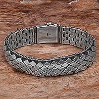 Sterling silver chain bracelet,