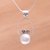 Cultured pearl pendant necklace, 'Snail Shell' - Cultured Pearl Pendant Necklace from Bali thumbail
