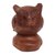 Wood sculpture, 'Midnight Watcher' - Hand Carved Wood Sculpture of an Owl from Indonesia thumbail