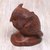 Wood sculpture, 'Midnight Watcher' - Hand Carved Wood Sculpture of an Owl from Indonesia (image 2b) thumbail