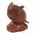 Wood sculpture, 'Midnight Watcher' - Hand Carved Wood Sculpture of an Owl from Indonesia (image 2d) thumbail