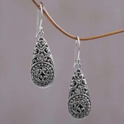 Sterling silver dangle earrings, Mesmerizing Moment