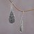 Sterling silver dangle earrings, 'Mesmerizing Moment' - Ornate Handcrafted Balinese Sterling Silver Dangle Earrings (image 2b) thumbail