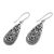 Sterling silver dangle earrings, 'Mesmerizing Moment' - Ornate Handcrafted Balinese Sterling Silver Dangle Earrings (image 2c) thumbail