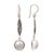 Cultured pearl dangle earrings, 'Moon's Bliss' - Bali Cultured Mabe Pearl and Sterling Silver Dangle Earrings (image 2d) thumbail
