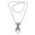 Multi-gemstone pendant necklace, 'Kuta Prince' - Blue Topaz Peridot Amethyst Bone Pendant Necklace Indonesia (image 2a) thumbail