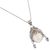 Citrine and blue topaz pendant necklace, 'Tarumanegara Princess' - Citrine Blue Topaz Bone Face Pendant Necklace Indonesia (image 2b) thumbail