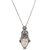 Amethyst pendant necklace, 'Singasari Knight' - Amethyst and Bone Face Pendant Necklace from Indonesia (image 2c) thumbail