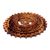Wood relief panel, 'Lotus Om' - Hand Carved Suar Wood Sanskrit Om Sign Outlined with Lotuses (image 2c) thumbail