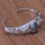 Labradorite cuff bracelet, 'Lost in Nature' - Hand Crafted Sterling Silver and Labradorite Cuff Bracelet (image 2c) thumbail