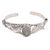 Labradorite cuff bracelet, 'Lost in Nature' - Hand Crafted Sterling Silver and Labradorite Cuff Bracelet (image 2d) thumbail