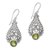 Peridot dangle earrings, 'Princess Tears in Green' - Balinese Hand Crafted Peridot and Sterling Silver Earrings (image 2a) thumbail