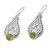 Peridot dangle earrings, 'Princess Tears in Green' - Balinese Hand Crafted Peridot and Sterling Silver Earrings (image 2e) thumbail