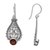 Garnet dangle earrings, 'Princess Tears in Red' - Hand Crafted Garnet and Sterling Silver Earrings from Bali (image 2d) thumbail