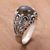 Labradorite cocktail ring, 'Mysterious Forest' - Handcrafted Sterling Silver and Labradorite Cocktail Ring thumbail