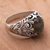 Labradorite cocktail ring, 'Mysterious Forest' - Handcrafted Sterling Silver and Labradorite Cocktail Ring (image 2c) thumbail