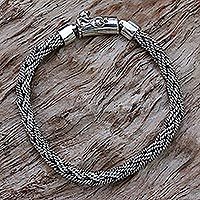 Sterling silver chain bracelet,